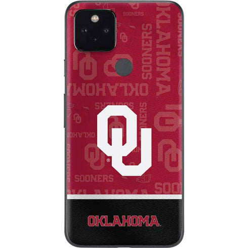 University of Oklahoma Split Jersey Google Pixel 5a Skin